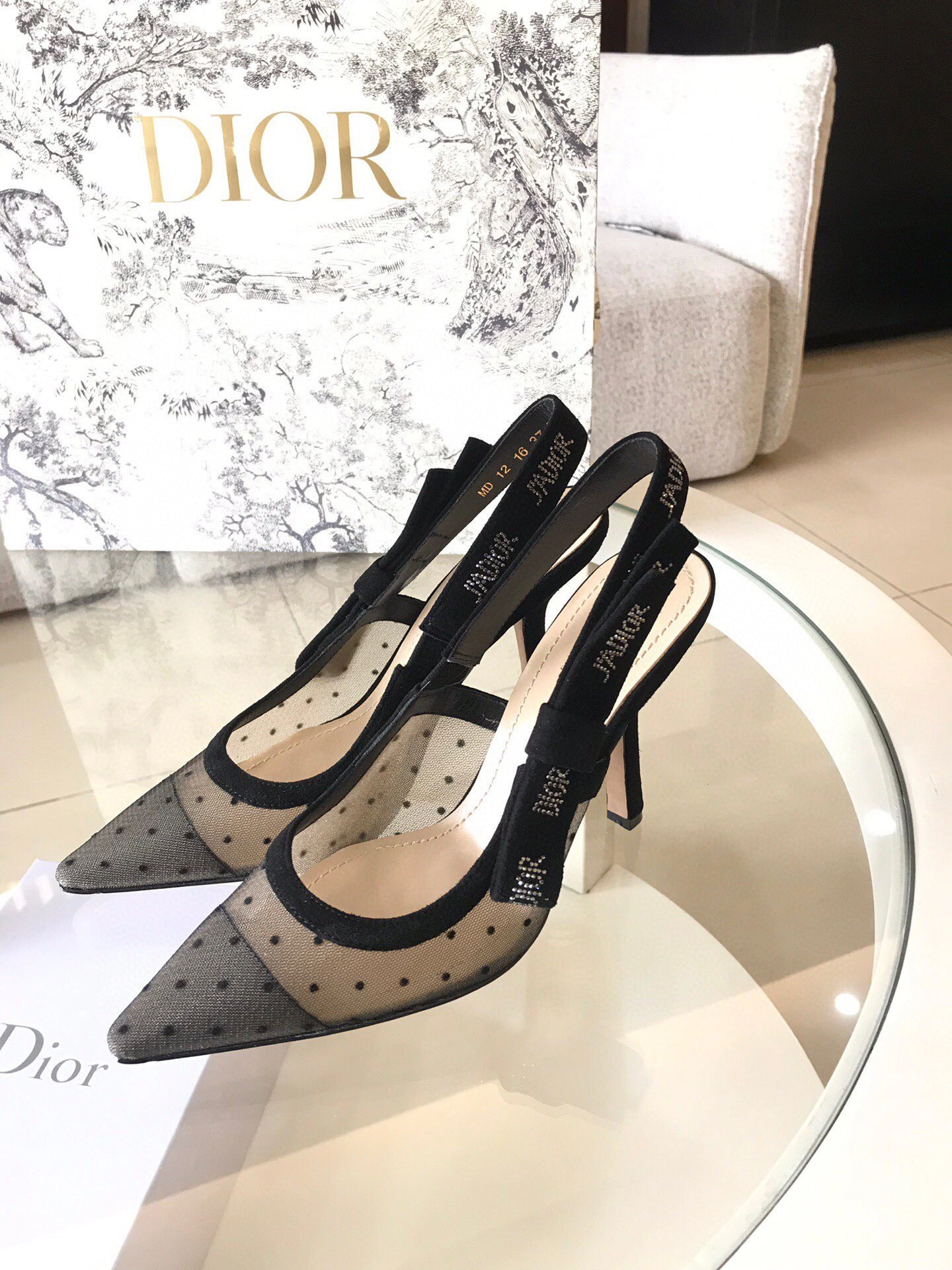 coco-- embroidery Heel height1cm 6.5cm 9.5cm slingback 2colour item : B-X024B25139-2